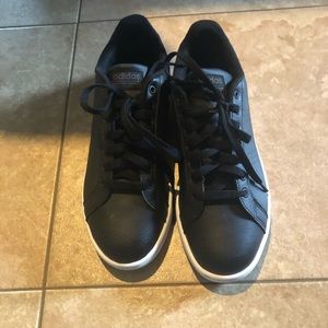 Men’s Adidas Black and White Sneakers